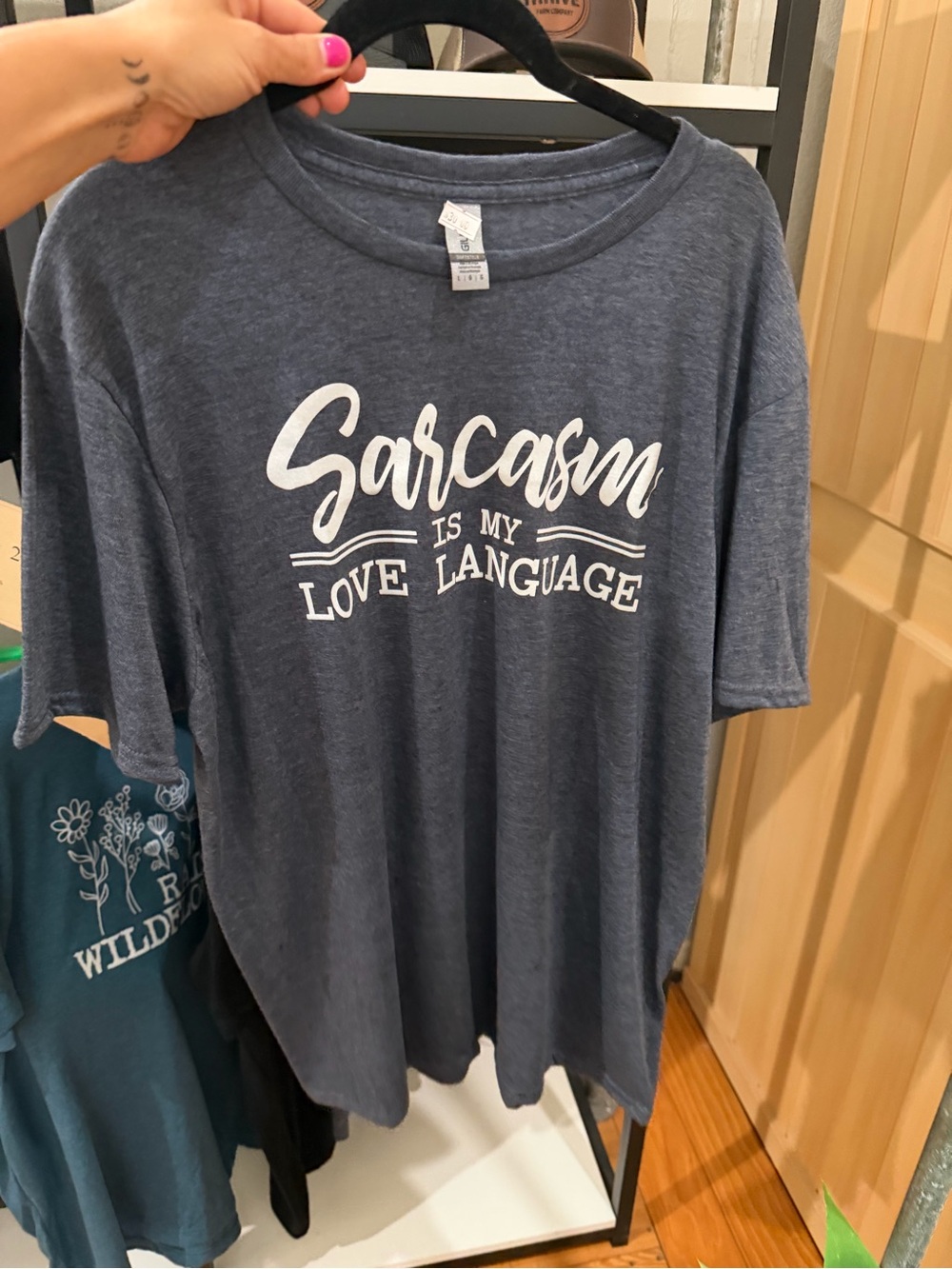 Gildan Blue "Sarcasm Is My Love Language" Short Sleeve Tee